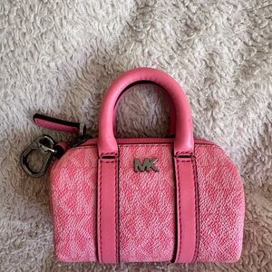Michael Kors Hot Pink Mini Satchel with MK Logo